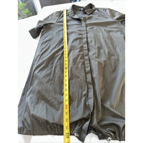 Alfani Gray Collared Short Sleeve Button-Down Shirt Dress Size 14 - Picture 11 of 11